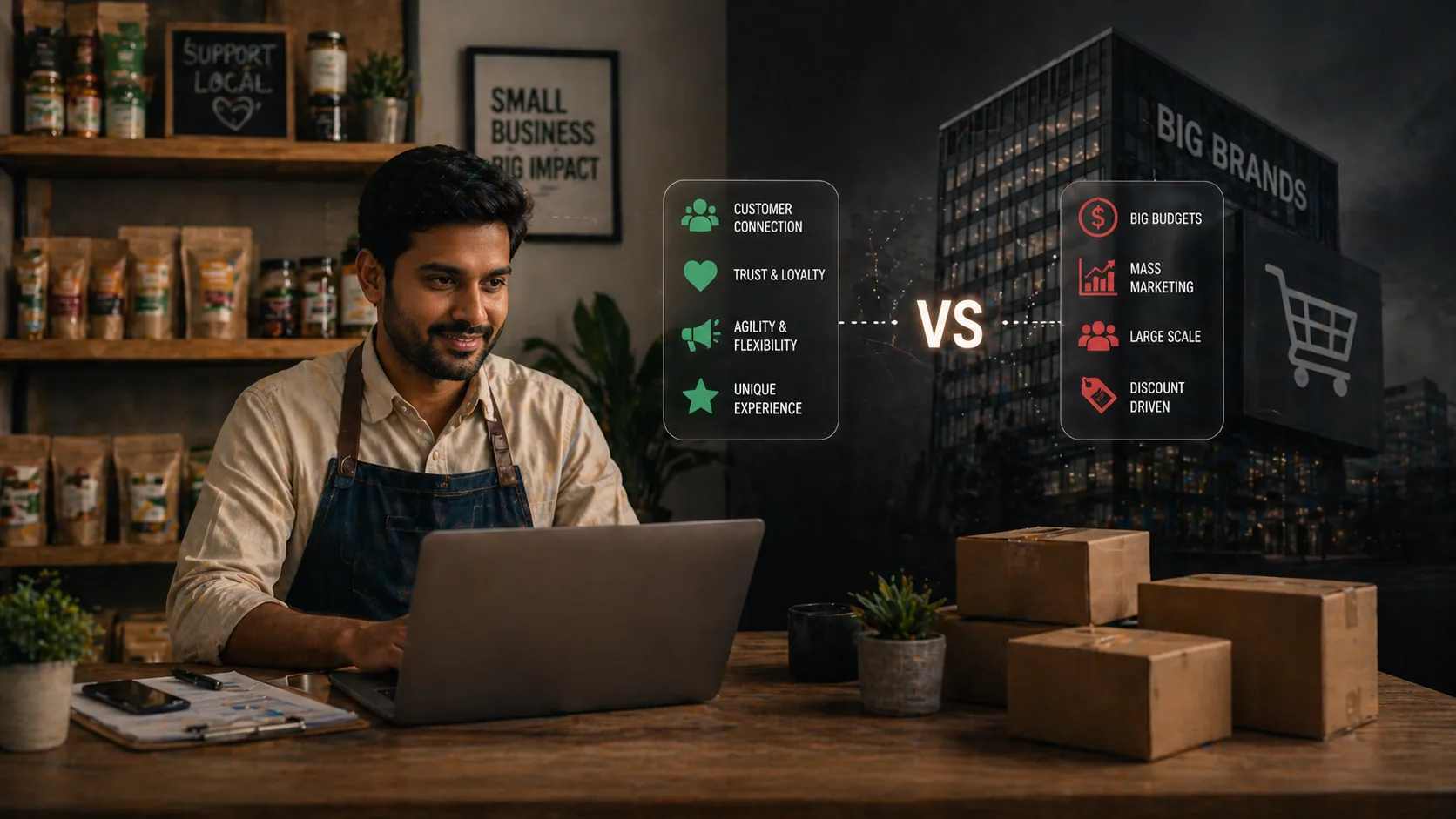 How Local Businesses Can Compete With Big Brands Online