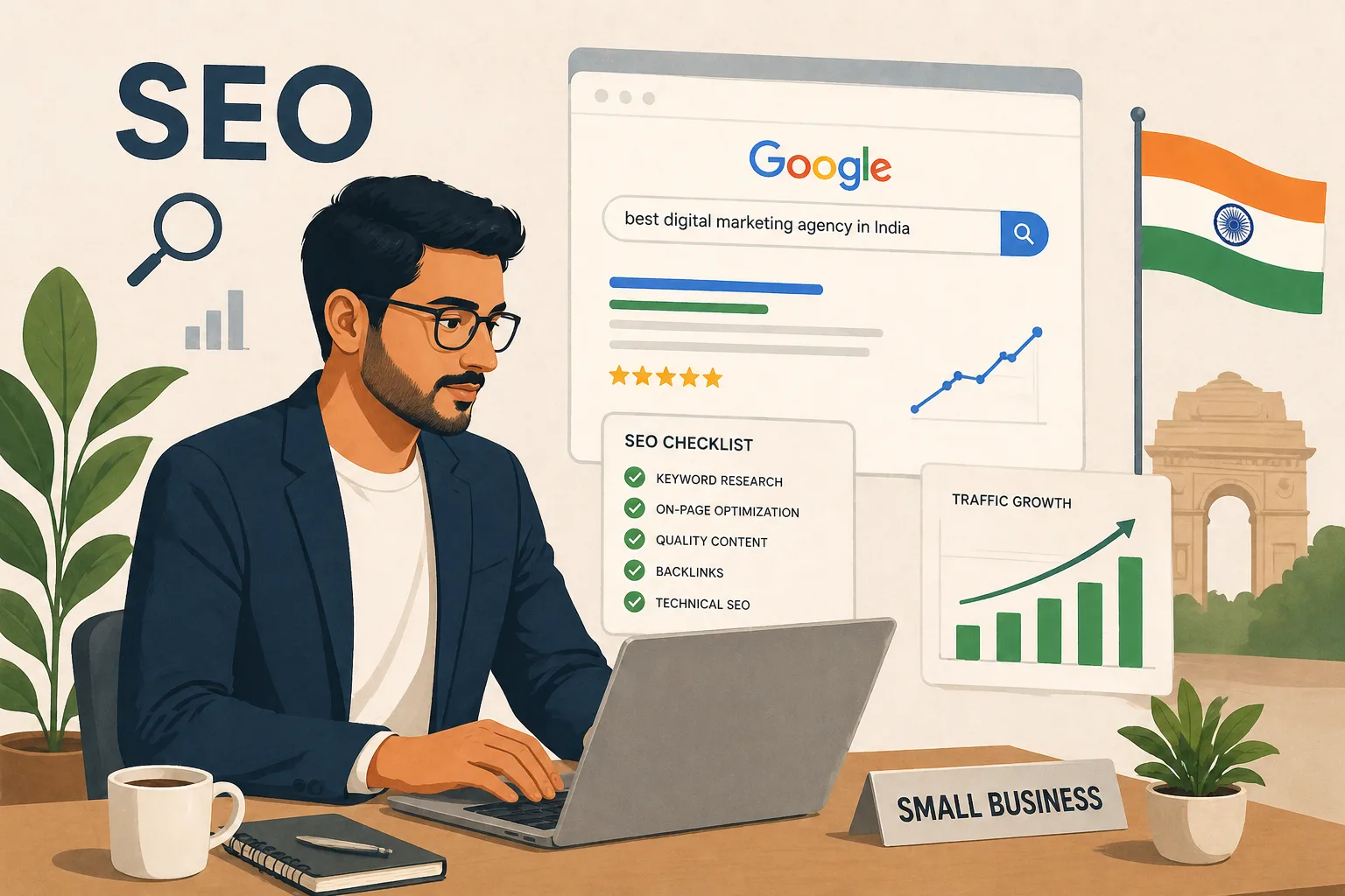 SEO for Small Businesses: A Beginner's Guide to Ranking on Google in India
