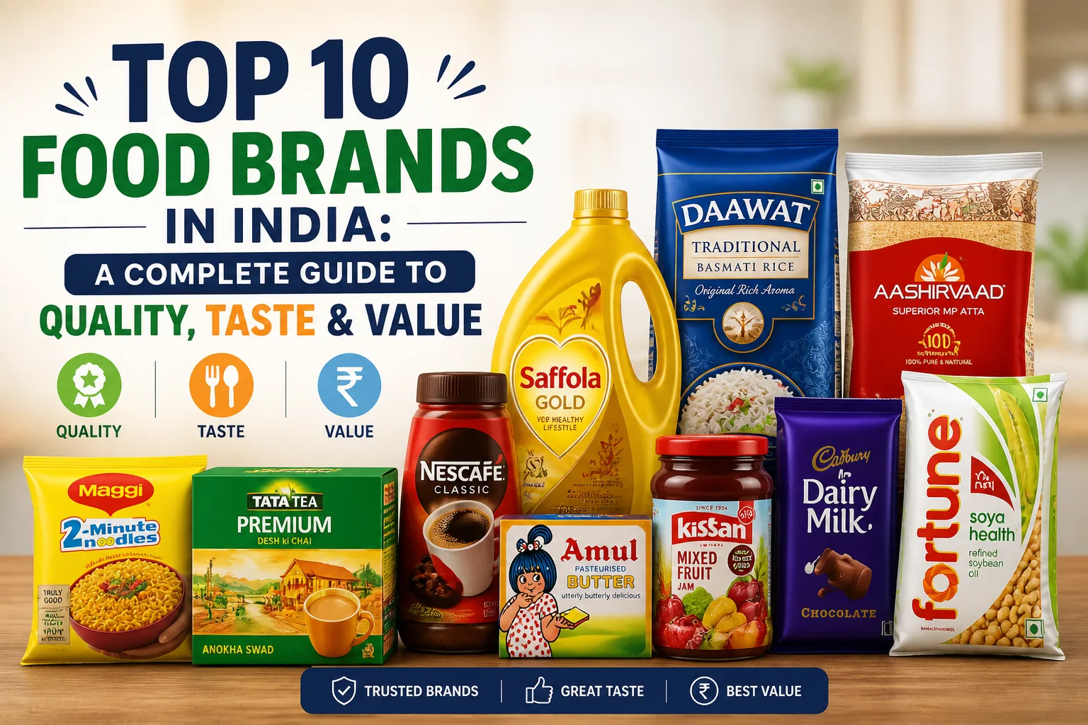 Top 10 Food Brands in India: A Complete Guide to Quality, Taste & Value