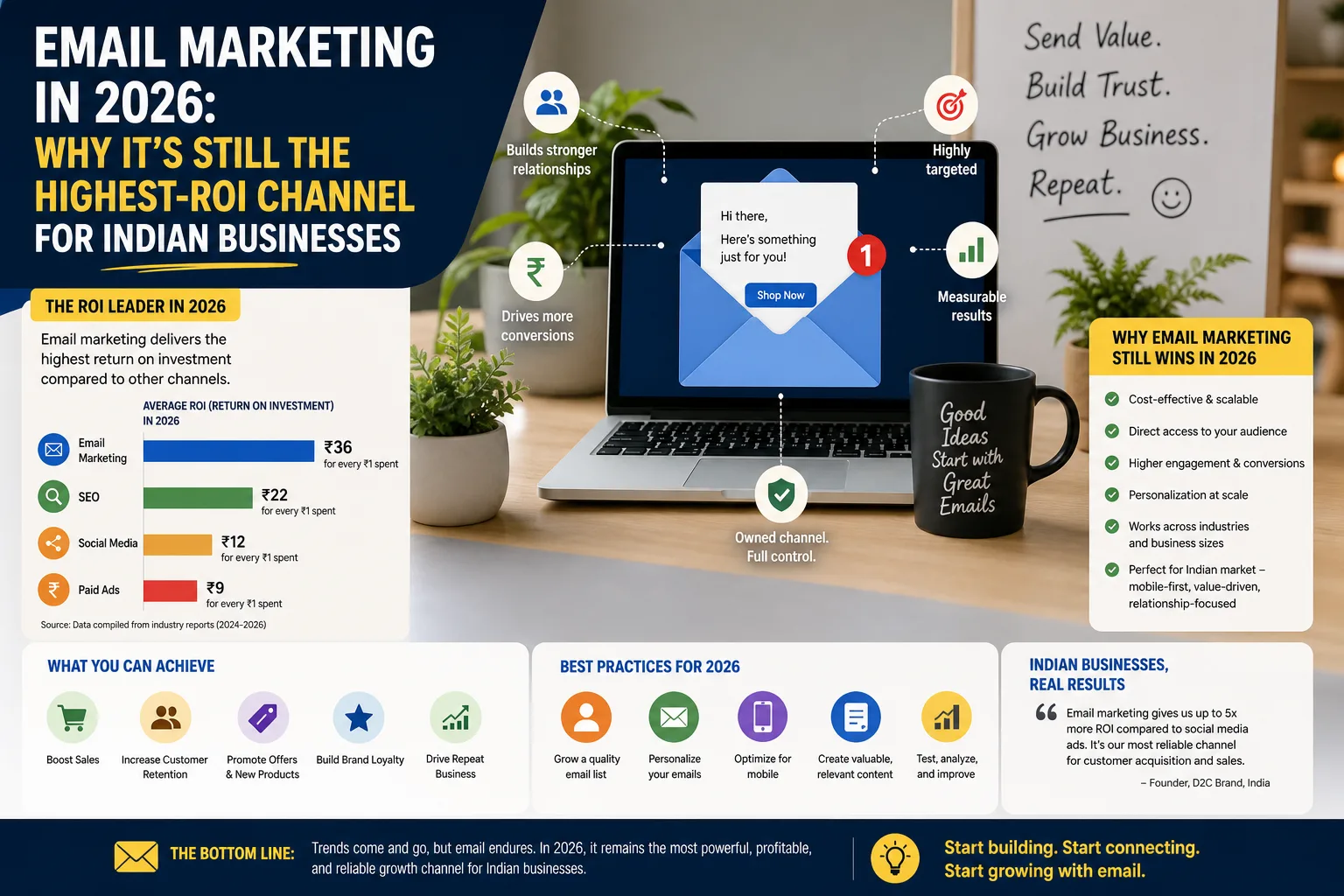 Email Marketing in 2026: Why It's Still the Highest-ROI Channel for Indian Businesses
