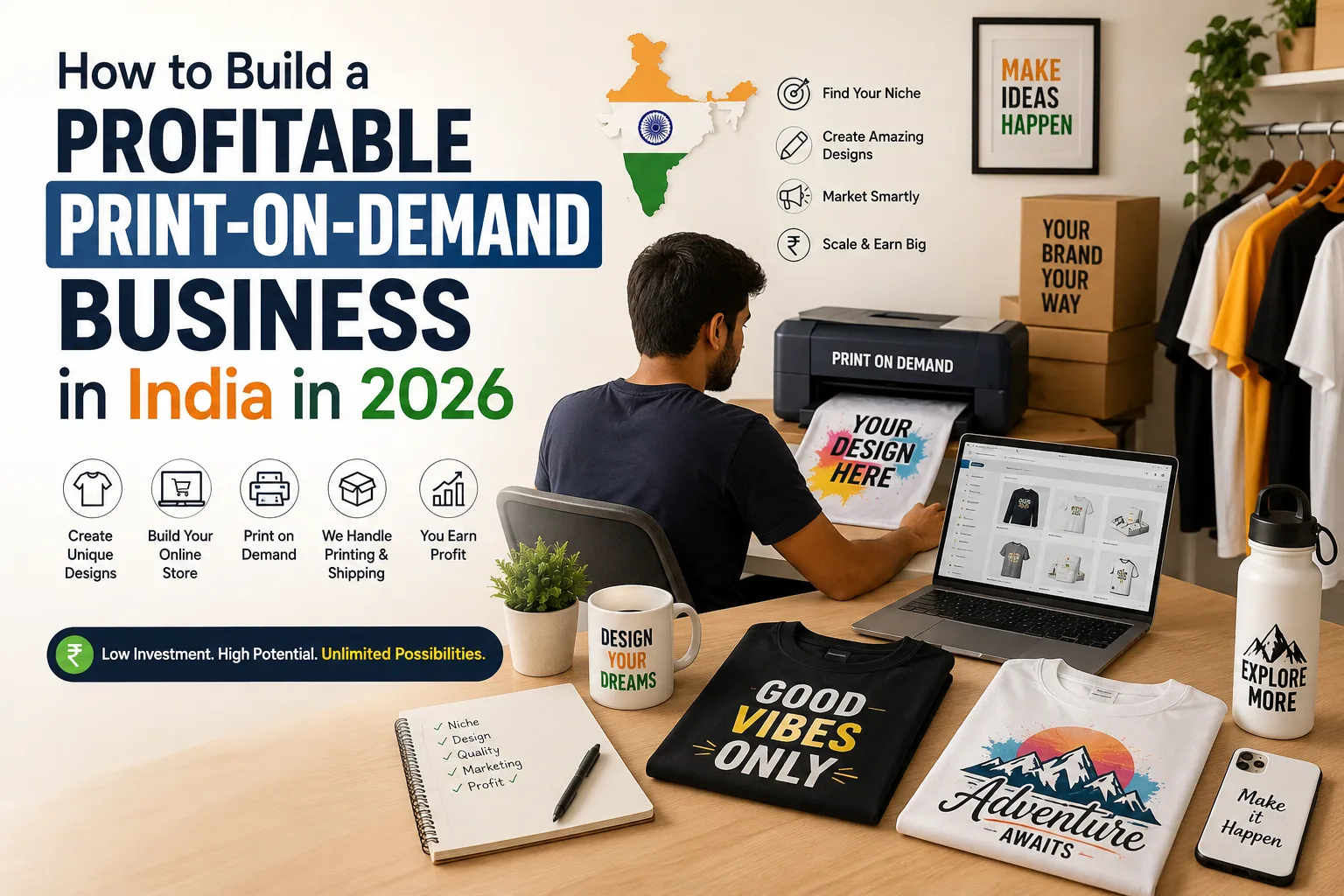 How to Build a Profitable Print-on-Demand Business in India in 2026
