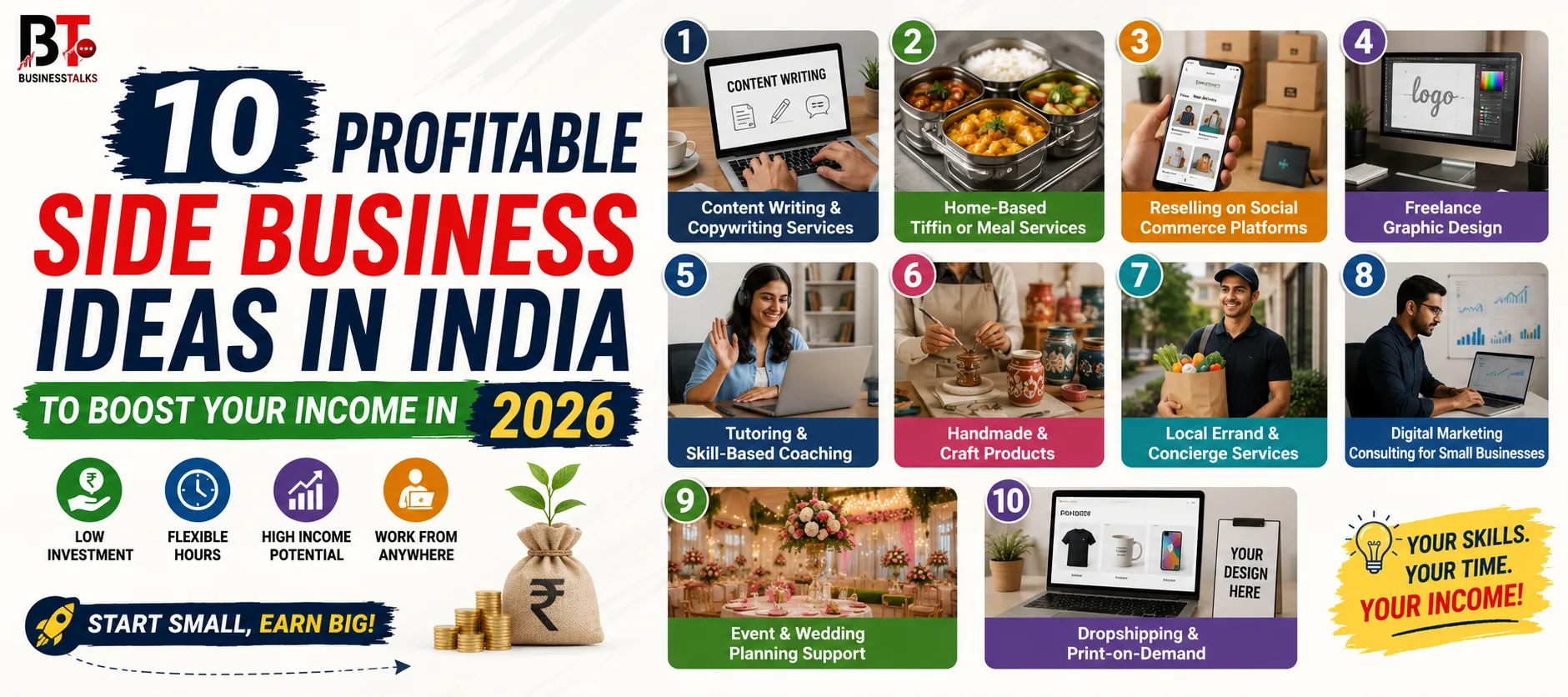10 Profitable Side Business Ideas in India to Boost Your Income in 2026